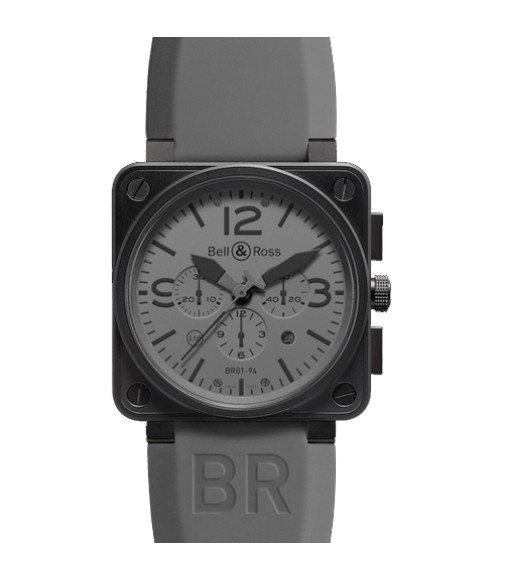 Bell & Ross Commando Grey 46mm Mens Watch Replica BR 01-94 COMMANDO